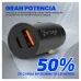 Cargador para Auto Vorago AU-305 - USB-A - USB-C - AU-305-BK Cargador para Auto Vorago AU-305 - USB-A - USB-C - AU-305-BK