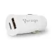 Cargador para Auto Vorago AU-305 - USB-A - USB-C - Blanco - AU-305-WH