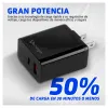 Cargador de Pared Vorago AU-350 - USB 3.0 - USB-C - Negro - AU-350-BK