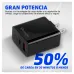 Cargador de Pared Vorago AU-350 - USB 3.0 - USB-C - Negro - AU-350-BK
