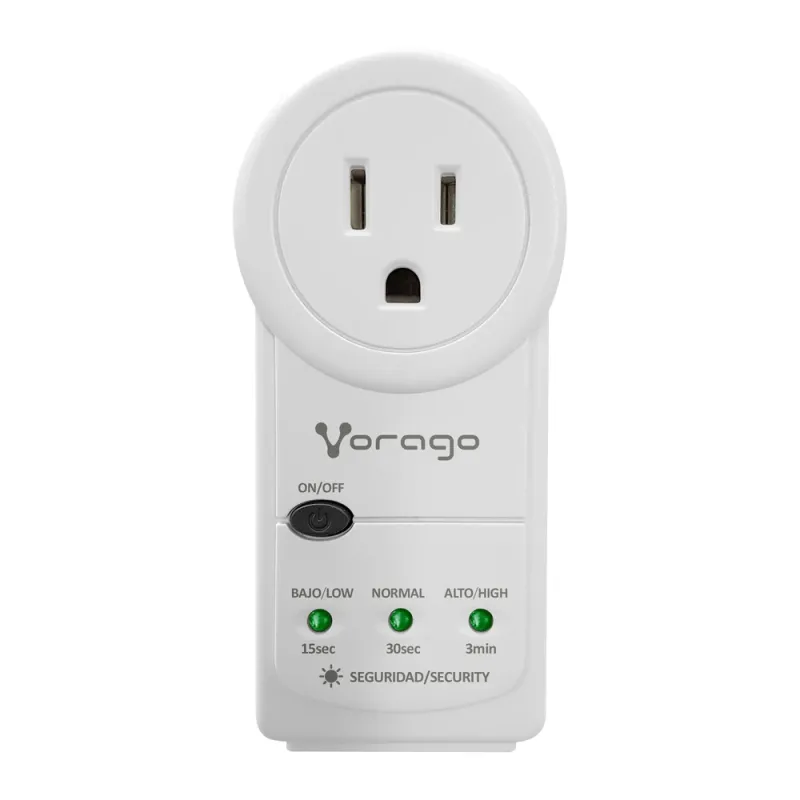 Protector de Voltaje Vorago AVR-300 - RJ45/RJ11 - Portátil - 1800W - Electrodomésticos - Blanco - AVR-300-WH