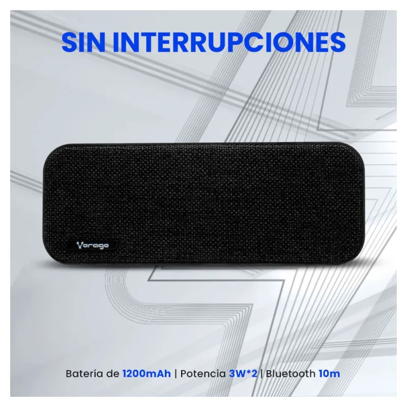 Bocina Vorago Bsp 150 Bluetooth Usb Lector Microsd Negro - BSP-150-BK
