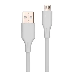 Cable USB Vorago CAB-M01W - USB-A a Micro USB - 1m - Blanco - CAB-M01W Cable USB Vorago CAB-M01W - USB-A a Micro USB - 1m - Blanco - CAB-M01W