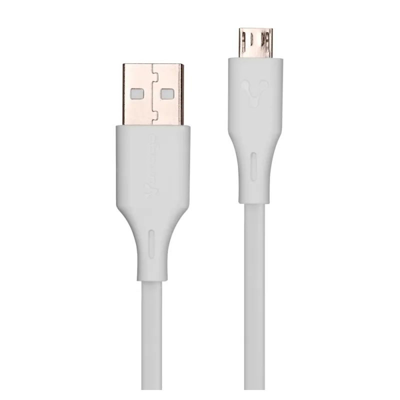 Cable USB Vorago CAB-M01W - USB-A a Micro USB - 1m - Blanco - CAB-M01W