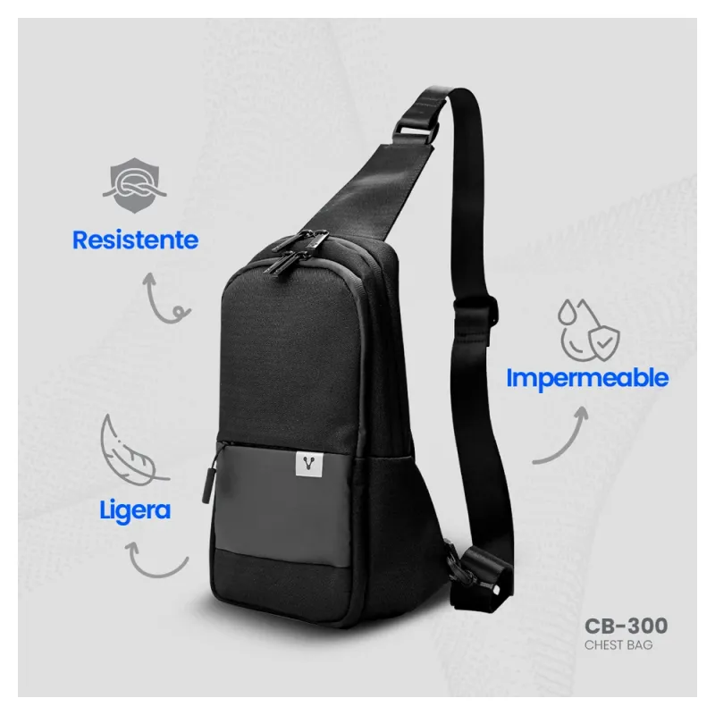 Mochila Vorago CB-300 - Pechera - Negro - CB-300