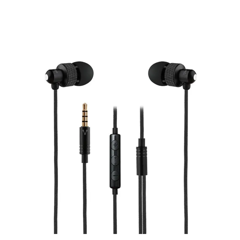 Auriculares Vorago EP-304 - Alámbrico - 3.5 mm - 1.20m - Negro - EP-304