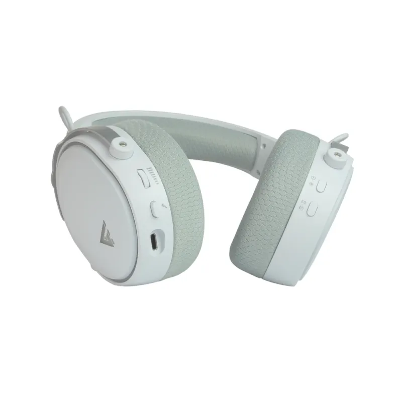 Diadema Gamer Game Factor HSB600 - Inalámbrico/Alámbrico - Micrófono - Blanco - HSB600-WH