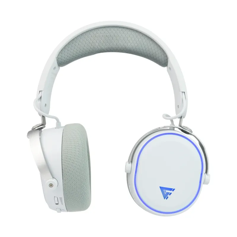 Diadema Gamer Game Factor HSB600 - Inalámbrico/Alámbrico - Micrófono - Blanco - HSB600-WH