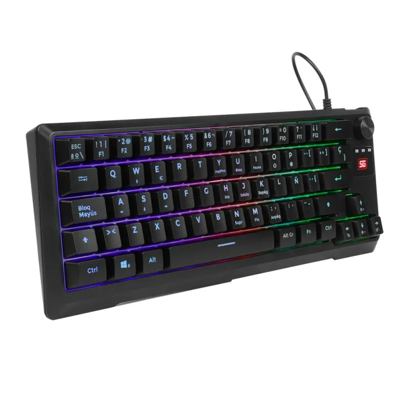 Teclado Gamer Vorago KB-506 - Alámbrico - Español - Multimedia - RGB - KB-506