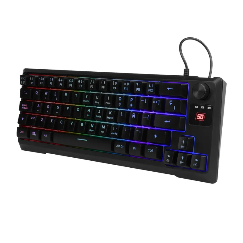 Teclado Gamer Vorago KB-506 - Alámbrico - Español - Multimedia - RGB - KB-506