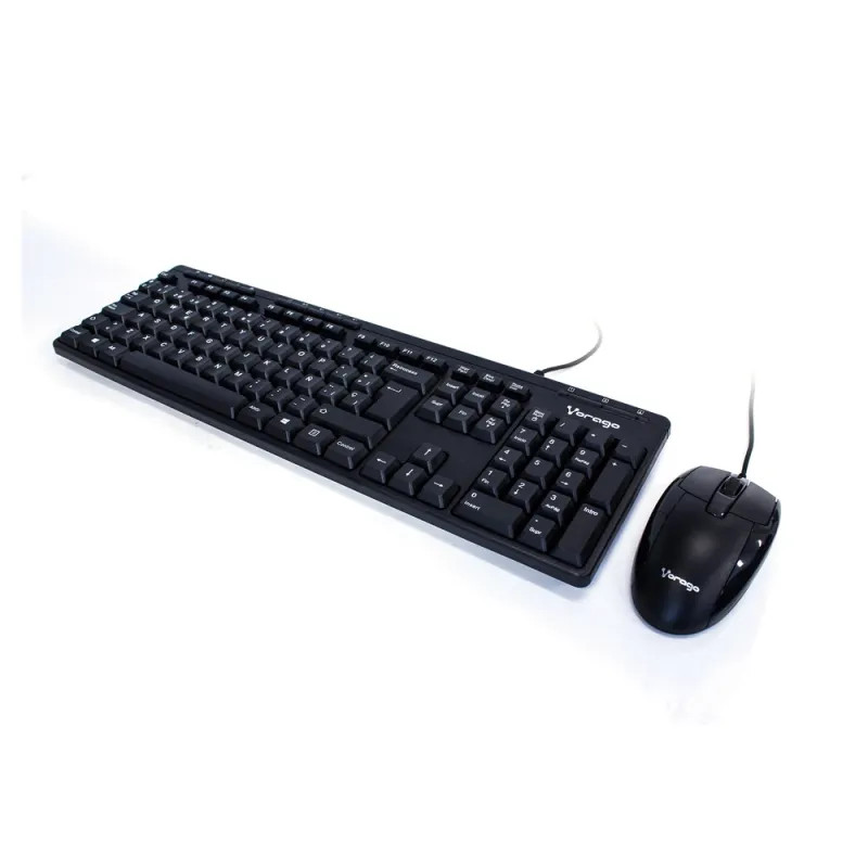 Kit de Teclado y Mouse Vorago KM-105 - Alámbrico - USB - Negro - KM-105