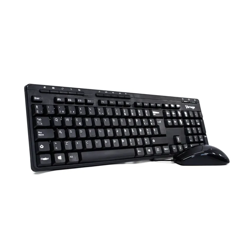 Kit De Teclado Y Mouse Vorago Km 104 Alámbrico Usb Negro - KM-104