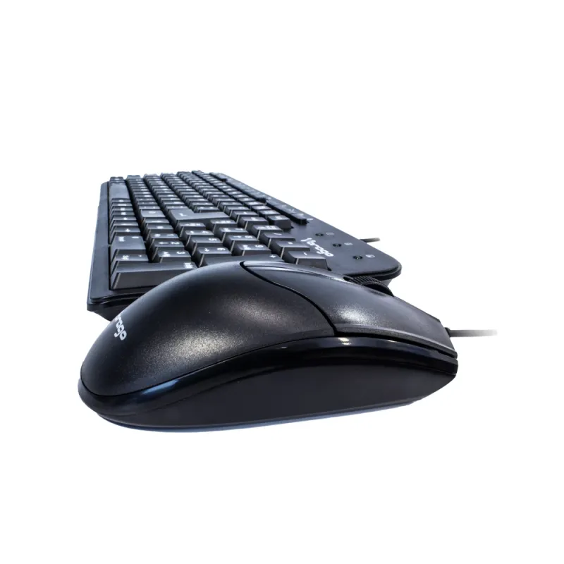 Kit de Teclado y Mouse Vorago KM-105 - Alámbrico - USB - Negro - KM-105