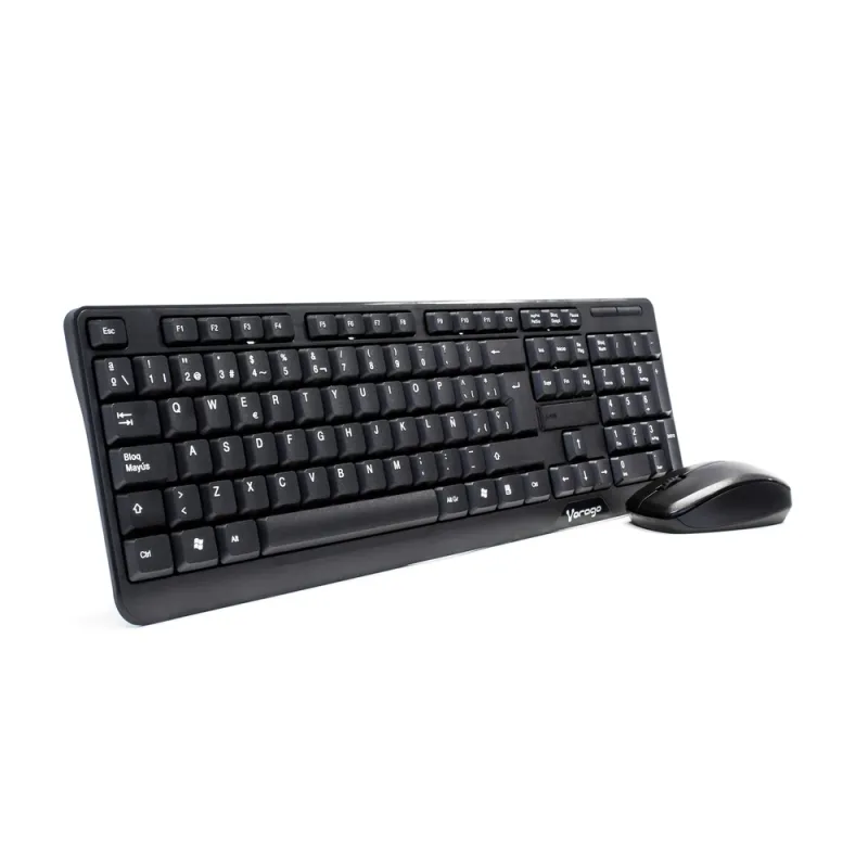Kit de Teclado y Mouse Vorago KM-302 - Inalámbrico - USB - Negro - KM-302