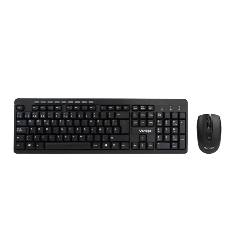Kit de Teclado y Mouse Vorago KM-304 - Inalámbrico - USB - Multimedia - Negro - KM-304