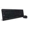 Kit de Teclado y Mouse Vorago KM-304 - Inalámbrico - USB - Multimedia - Negro - KM-304