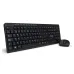 Kit de Teclado y Mouse Vorago KM-304 - Inalámbrico - USB - Multimedia - Negro - KM-304