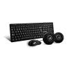 Kit De Teclado Mouse Y Bocinas Vorago Kms 104 Alámbrico Negro - Kms-104