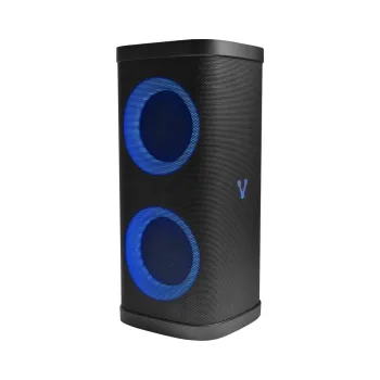 Bafle Vorago KSP-580 - 2x6.5" + 2x2.5" Tweeter - 40W RMS - 3600mAh - Circle LED - TWS - Micrófono - USB/TF/AUX/BT - KSP-580