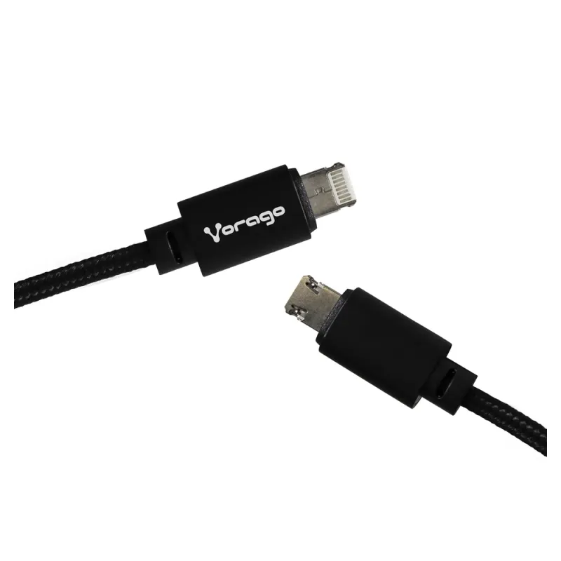Kit De Movilidad Vorago Mk 300 Cargador Para Auto Cargador Ac 5V Cable Micro Usb A Usb 1M 2 Placas Metálicas Soporte Magnético - MK-300