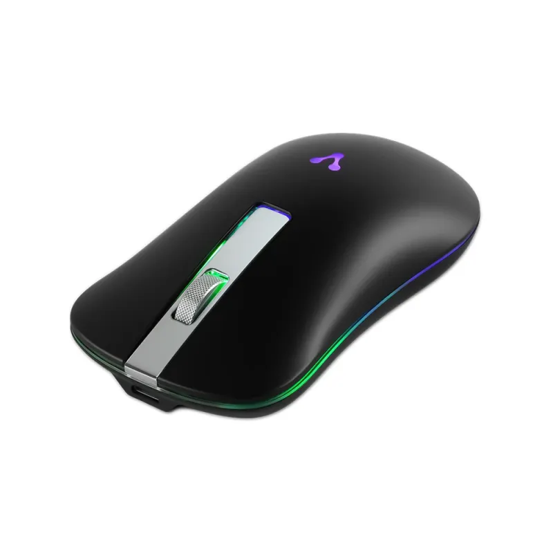 Mouse Vorago MO-305-SLIM - Inalámbrico - RGB - Negro - MO-305-SLIM-BK