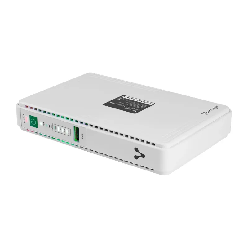 Mini No Break Vorago NBM-300 - 8800 mAh - 2x RJ-45 - USB - Para Módem - NBM-300