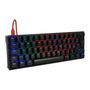 Game Factor Kbg560 Teclado Juego Usb Qwerty Español Negro - VOR-KBG560-RD