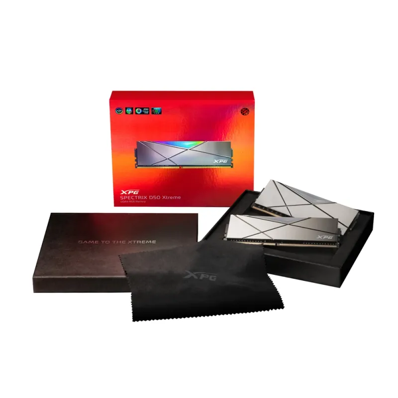 Memoria RAM ADATA XPG SPECTRIX D50 - DDR4 - 16GB (2x8GB) - 4800MHz - UDIMM - para PC - AX4U48008G19K-DGM50X