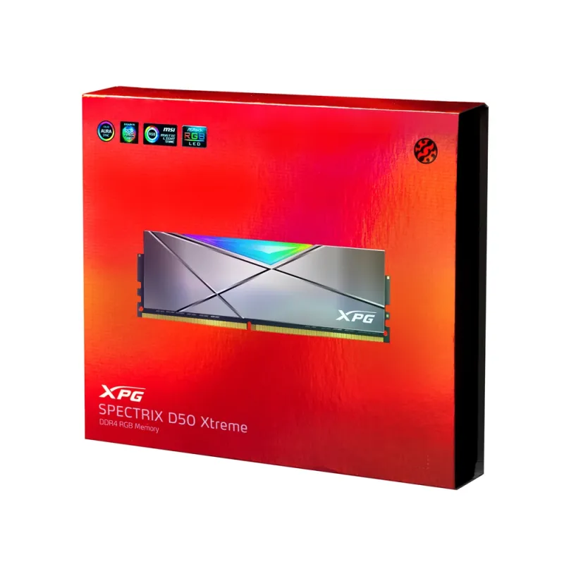 Memoria RAM ADATA XPG SPECTRIX D50 - DDR4 - 16GB (2x8GB) - 4800MHz - UDIMM - para PC - AX4U48008G19K-DGM50X