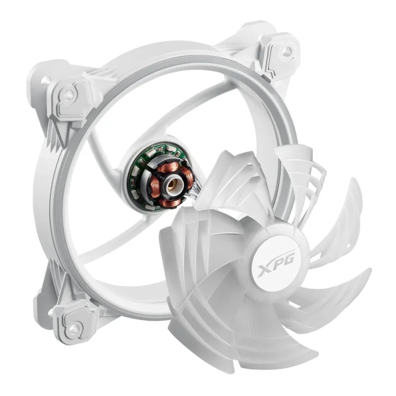 Ventilador ADATA XPG HURRICANE - 120mm - 2000 RPM - 4 Pines - LED - Blanco - HURRICANE120ARGBPWM-WHCWW