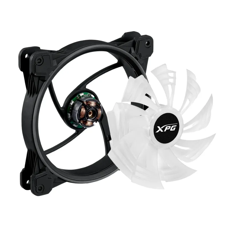 Ventilador ADATA XPG HURRICANE - 140mm - 1800 RPM - 4 Pines - LED - HURRICANE140ARGBPWM-BKCWW