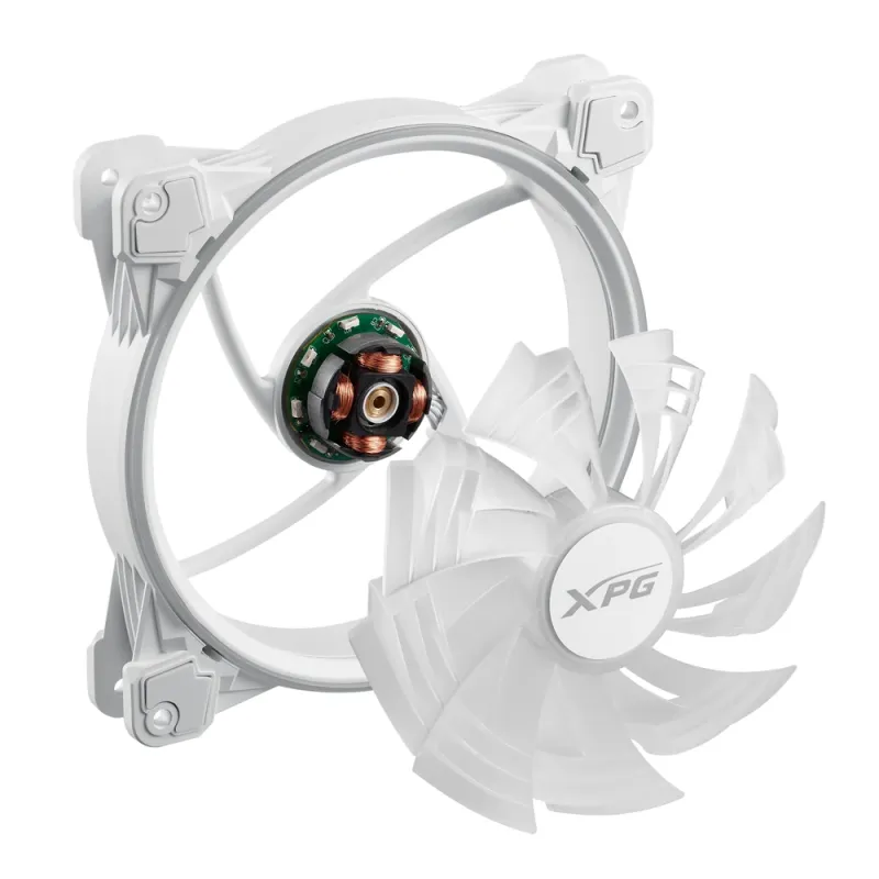 Ventilador ADATA XPG HURRICANE - 140mm - 1800 RPM - 4 Pines - LED - Blanco - HURRICANE140ARGBPWM-WHCWW