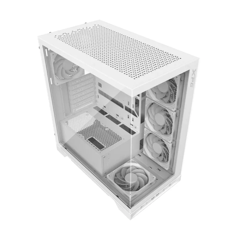 Gabinete Gamer ADATA XPG INVADER X - Media Torre - ATX/Micro ATX/Mini ITX - Panel Lateral - Blanco - INVADERXMT-WHCWW