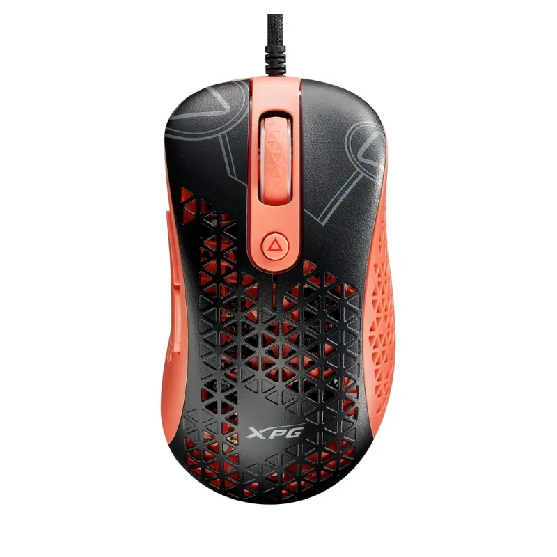 Mouse Gamer ADATA XPG SLINGSHOT MERA - Alambrico - 6 Botones - Negro con Rosa - SLINGSHOT-BK/OGCWW