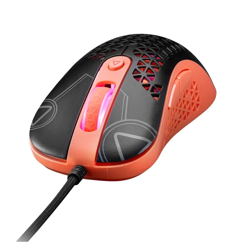 Mouse Gamer ADATA XPG SLINGSHOT MERA - Alambrico - 6 Botones - Negro con Rosa - SLINGSHOT-BK/OGCWW