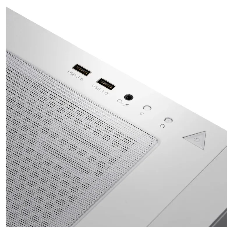 Gabinete Gamer ADATA XPG STARKER AIR - Media Torre - ATX/Micro ATX/Mini ITX - 2 Ventiladores - Panel Lateral - Blanco - STARKERAIR-WHCWW