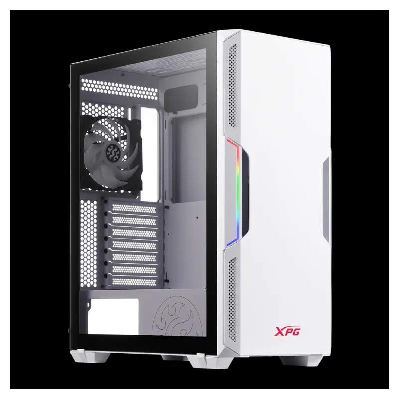Gabinete Gamer ADATA XPG STARKER - ATX/Micro ATX/Mini ITX - 2 Ventiladores - Panel Lateral - Blanco - STARKER-WHCWW