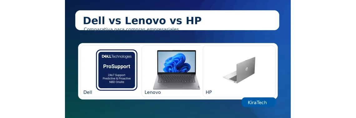 Dell vs Lenovo vs HP: ¿qué laptop elegir para una empresa?