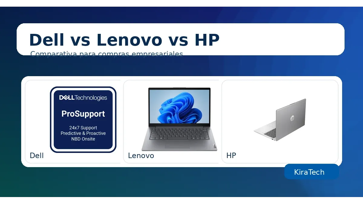 Dell vs Lenovo vs HP: ¿qué laptop elegir para una empresa?