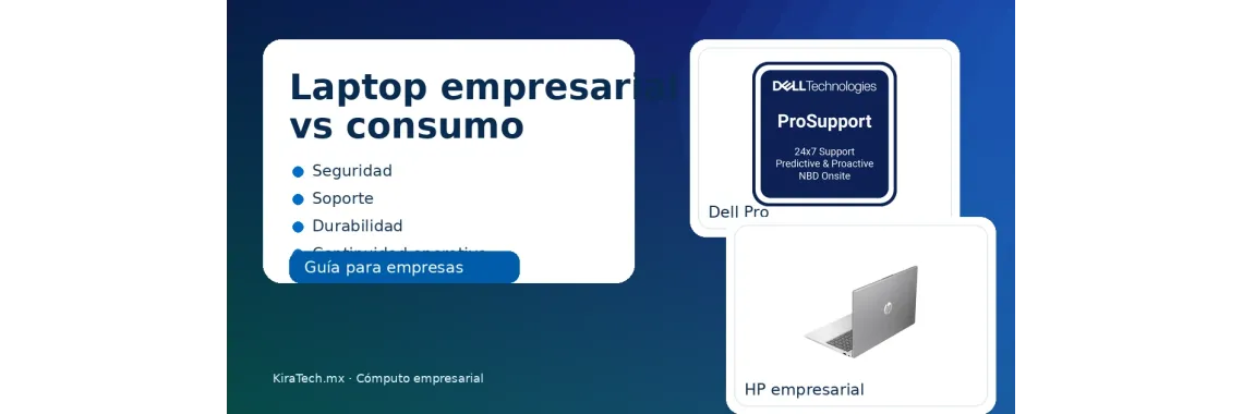 Laptop empresarial vs laptop de consumo: ¿cuál conviene para trabajar?