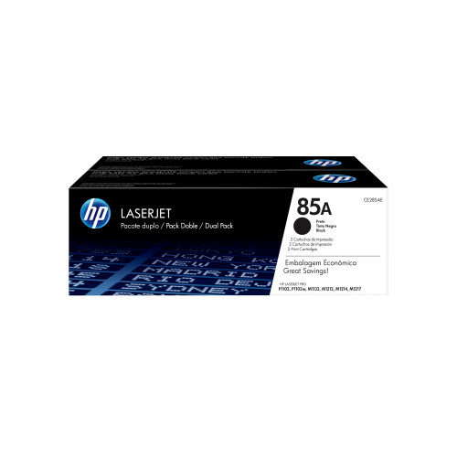 Tóner Negro HP para LaserJet P1102, P1102W, M1212, M1132 - Dual Pack HP-CE285AD