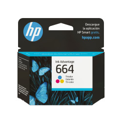 Cartucho de Tinta HP 664 Tri-Color para Impresoras HP 2135/4675/1115/2134 - Modelo F6V28AL