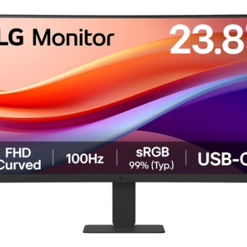 Monitor Curvo LG 24U421A-B LED 23.8", 1920x1080 Full HD, 100Hz, HDMI, Negro