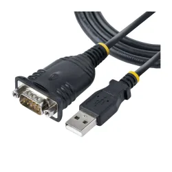 Cable Adaptador USB 2.0 a Serial DB9 StarTech.com 1 Metro Negro Modelo 1P3FP-USB-SERIAL