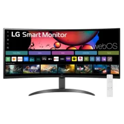 Monitor LG Smart Curvo 34 Pulgadas WQHD 3440x1440 con webOS - Modelo 34SR60QC
