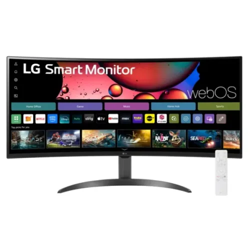 Monitor LG Smart Curvo 34 Pulgadas WQHD 3440x1440 con webOS - Modelo 34SR60QC Monitor LG Smart Curvo 34 Pulgadas WQHD 3440x1440 con webOS - Modelo 34SR60QC