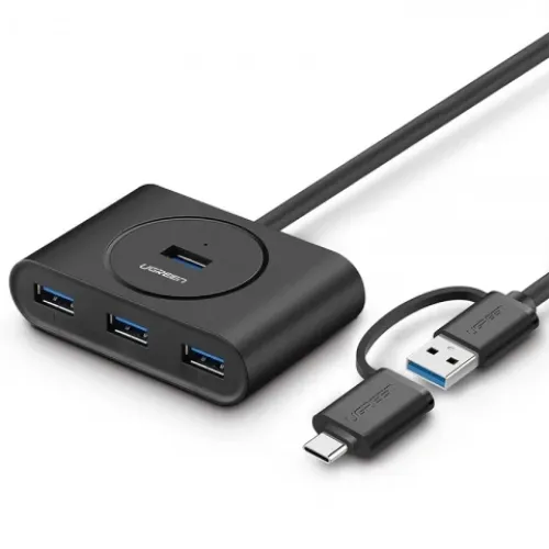 Hub Ugreen 40850 - 4 Puertos - Usb 3.0 - Negro - 40850