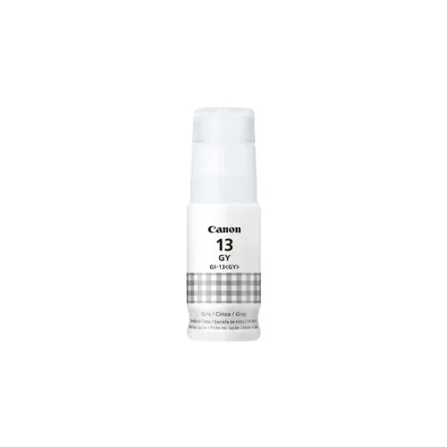 Tinta Canon GI-13GY Gris 70ml para Impresoras Pixma G510 y G610 - Modelo 4704C001 Tinta Canon GI-13GY Gris 70ml para Impresoras Pixma G510 y G610 - Modelo 4704C001