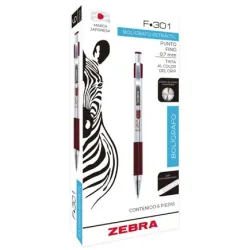 Bolígrafo Zebra - F-301 - Grip - Punto Fino - Tinta Verde - Cuerpo de Acero - Caja con 6 Piezas - 704VDEFNC006 Bolígrafo Zebra - F-301 - Grip - Punto Fino - Tinta Verde - Cuerpo de Acero - Caja con 6 Piezas - 704VDEFNC006