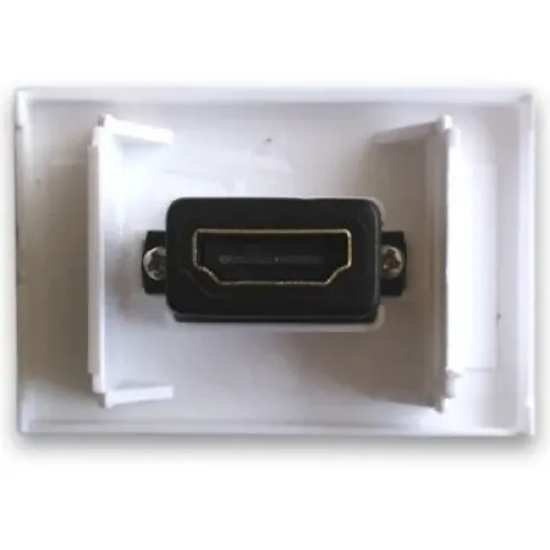 Inserto HDMI BRobotix 938313 - Para Pared - Blanco - 938313 Inserto HDMI BRobotix 938313 - Para Pared - Blanco - 938313